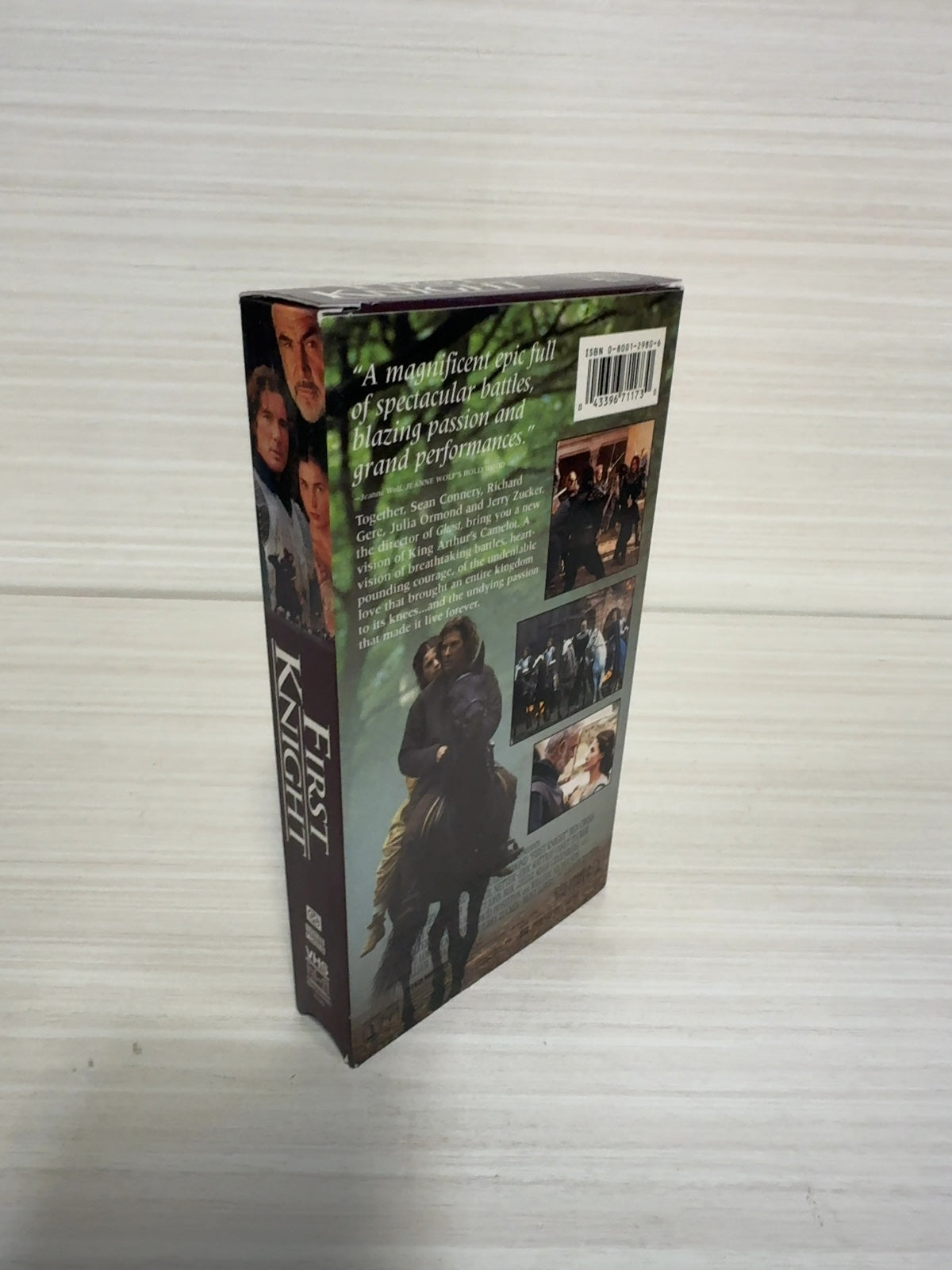 First Knight (VHS, 1995) Sean Connery Richard Gere Columbia Pictures Very Good