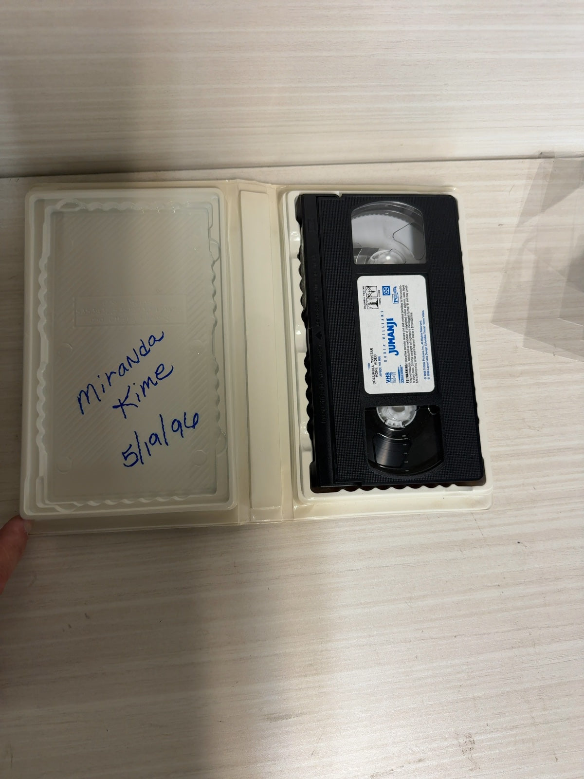 Jumanji (VHS, 1996) Robin Williams Sony Pictures Entertainment Very Good