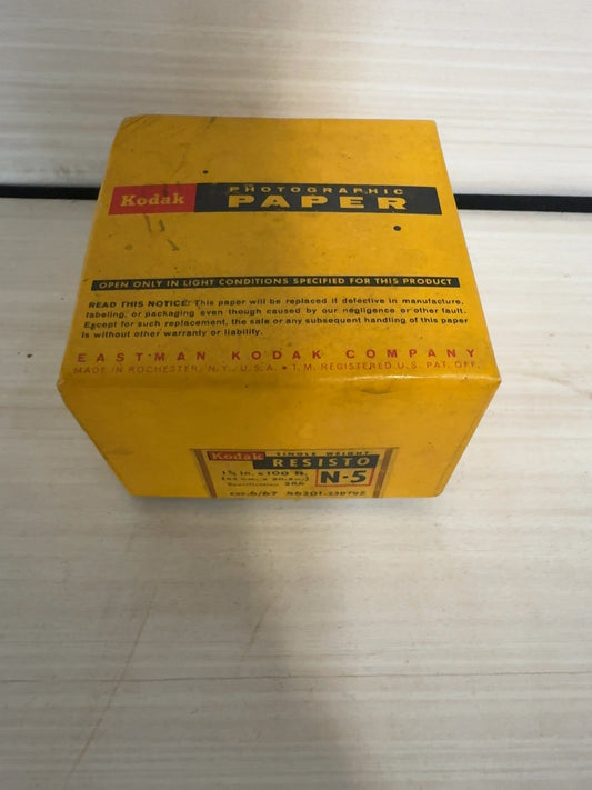 Vintage Kodak Resisto N-5 Photographic Paper Roll 1-3/4 in x 100 ft Single Weight
