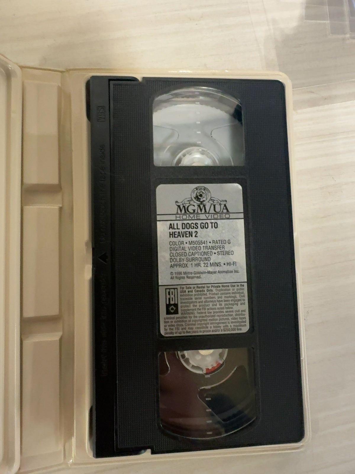 All Dogs Go to Heaven 2 (VHS, 1996) MGM/UA Very Good