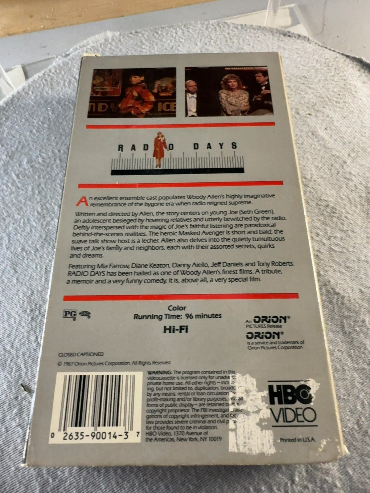 Radio Days (VHS, 1987) RCA/Columbia Pictures Home Video