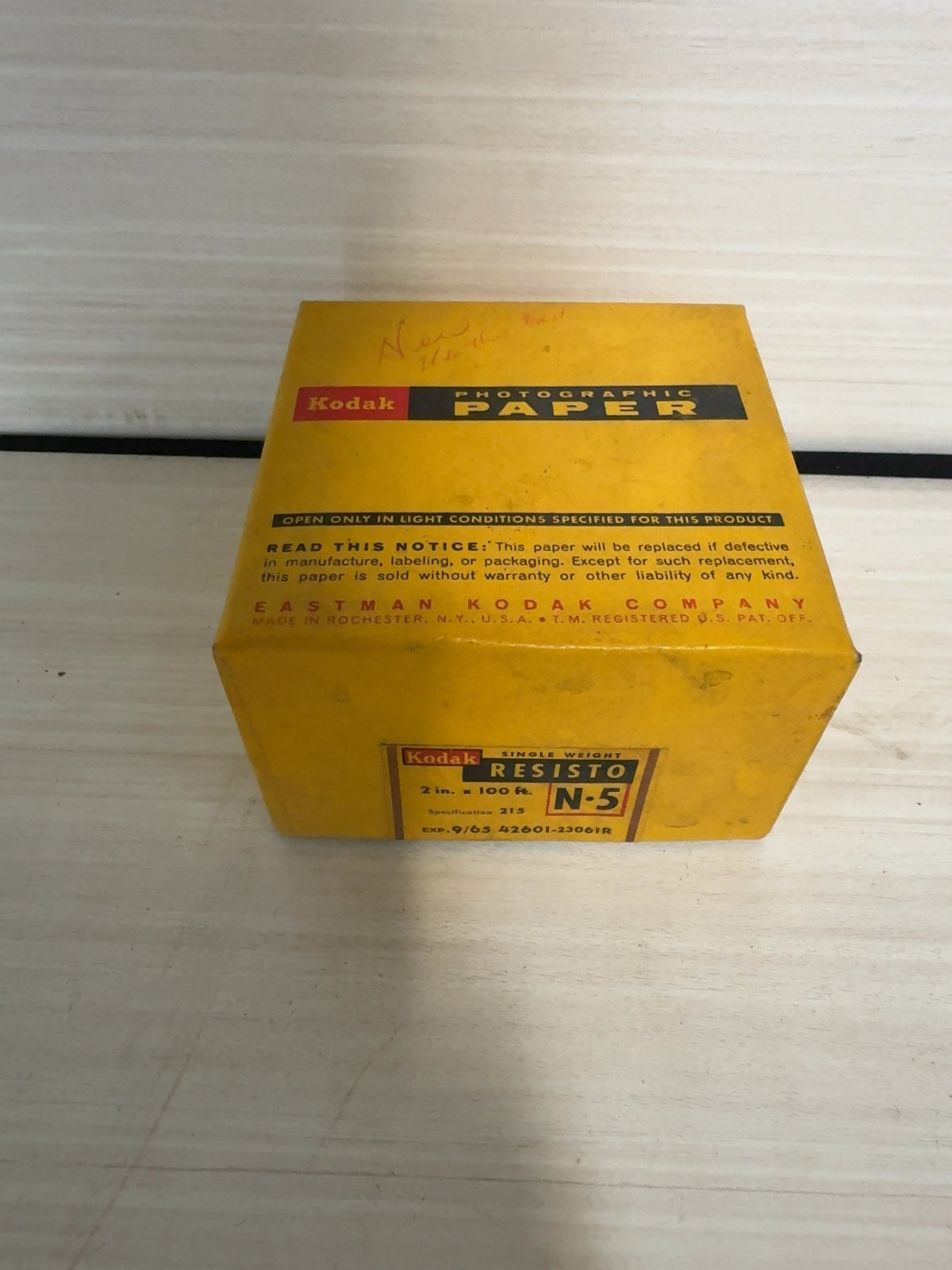 Vintage Kodak Resisto N-5 Photographic Paper 2 in x 100 ft Roll Single Weight