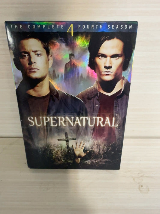 Supernatural (DVD, 2008) The Complete Fourth Season Very Good Warner Bros.