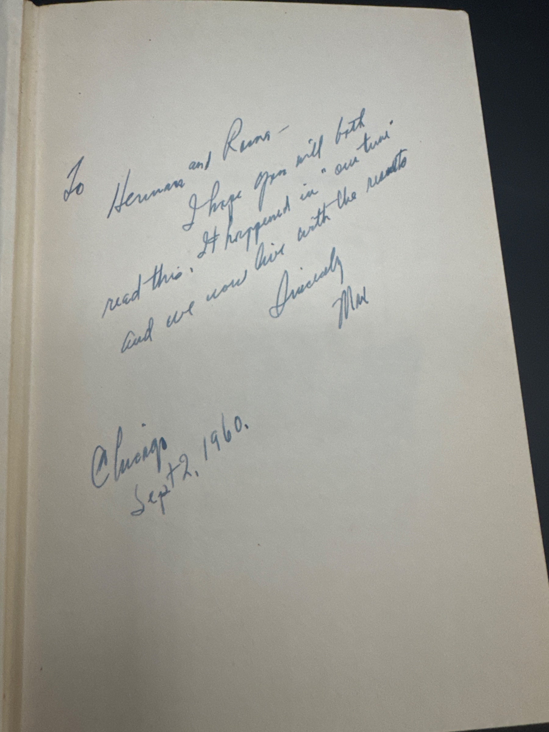 Roosevelt's Road to Russia — inscription_front