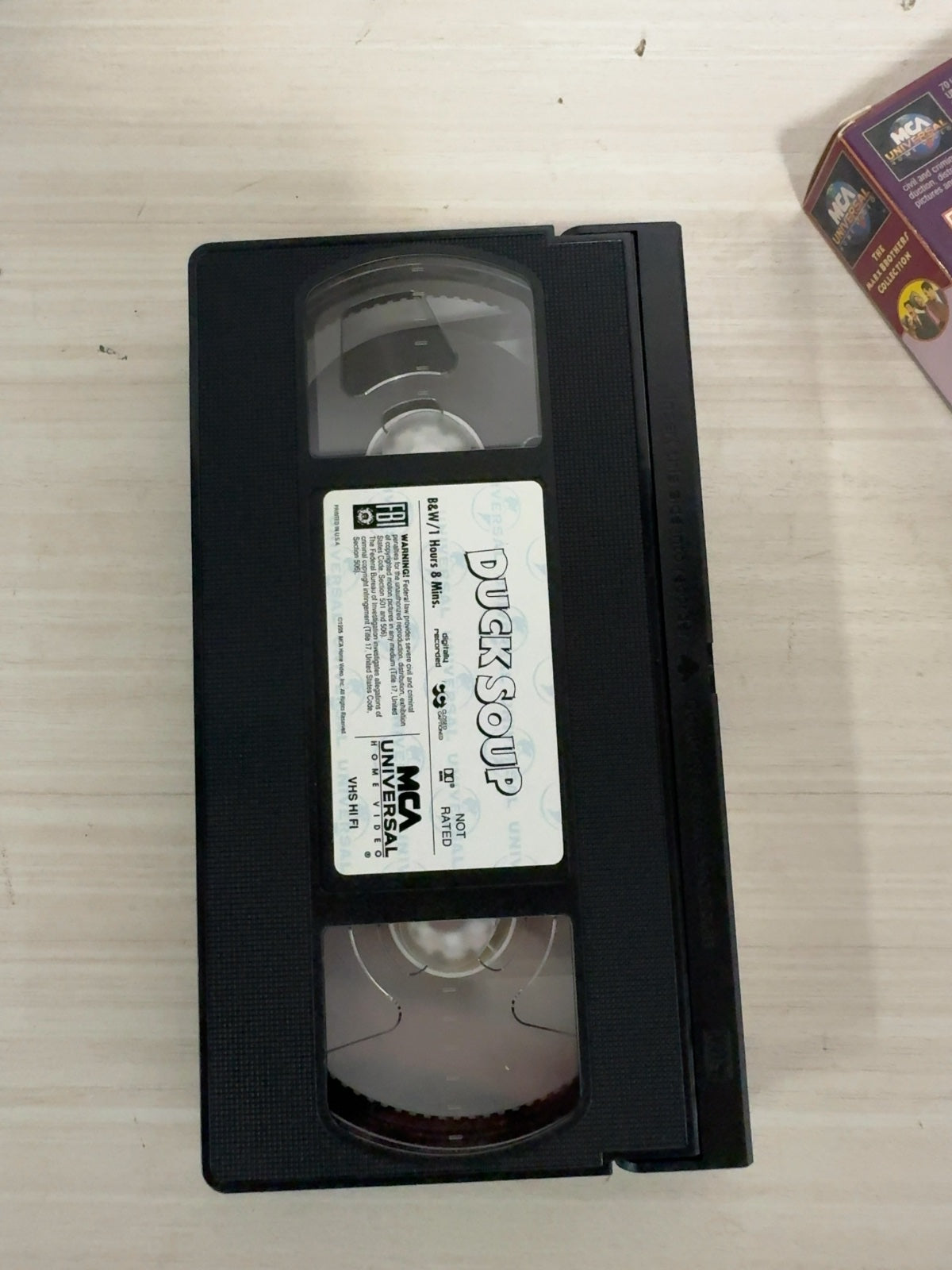 Duck Soup (VHS, 1999) Groucho Marx Harpo Marx MCA/Universal Very Good