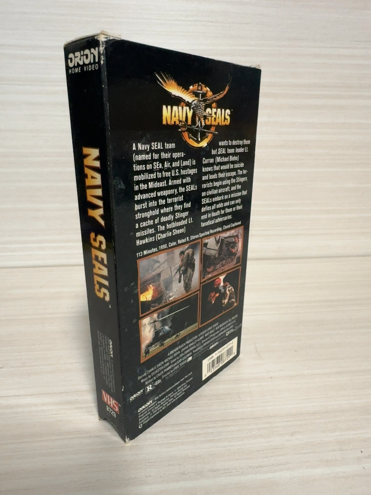 Navy Seals (VHS, 1991) Charlie Sheen Michael Biehn Orion Home Video Very Good