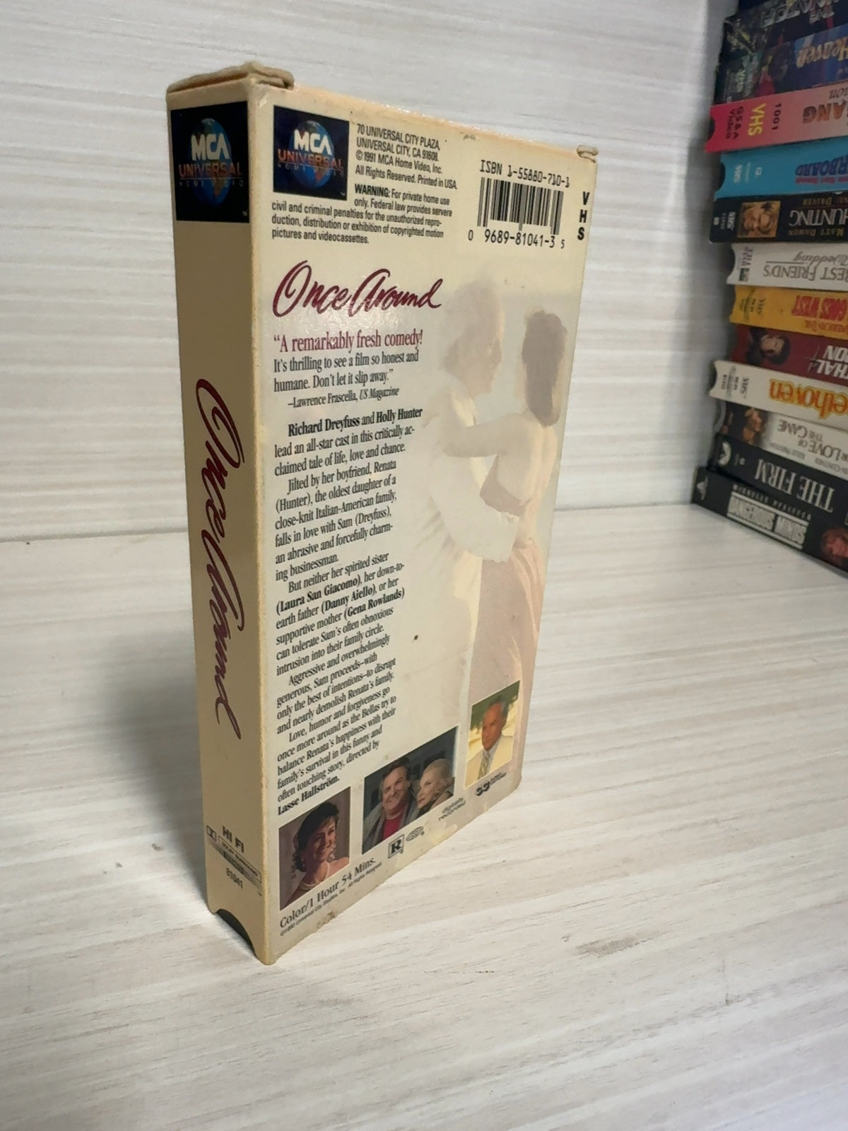 Once Around (VHS, 1991) Richard Dreyfuss Holly Hunter MCA Universal Very Good