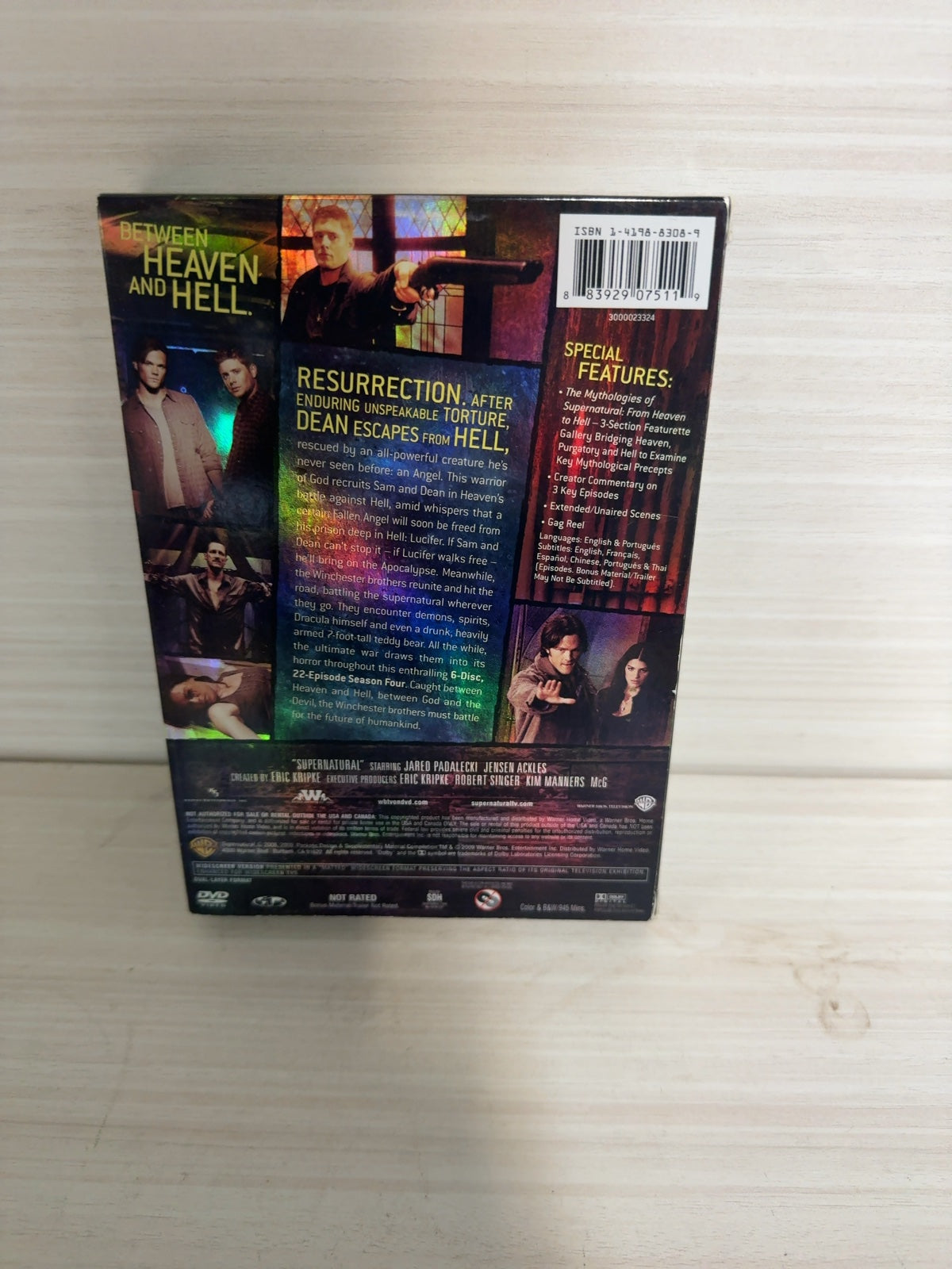 Supernatural (DVD, 2008) The Complete Fourth Season Very Good Warner Bros.