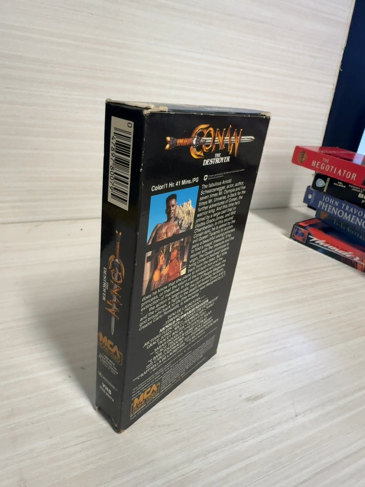 Conan the Destroyer (VHS, 1984) Arnold Schwarzenegger MCA Home Video Very Good