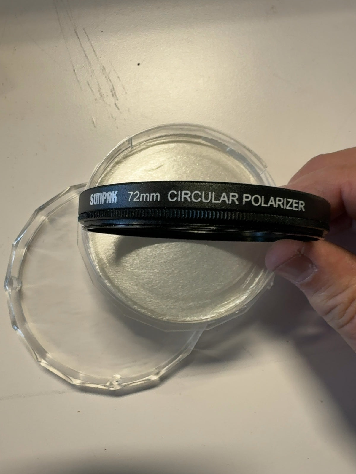 Sunpak 72mm Circular Polarizer CPL Lens Filter with Case