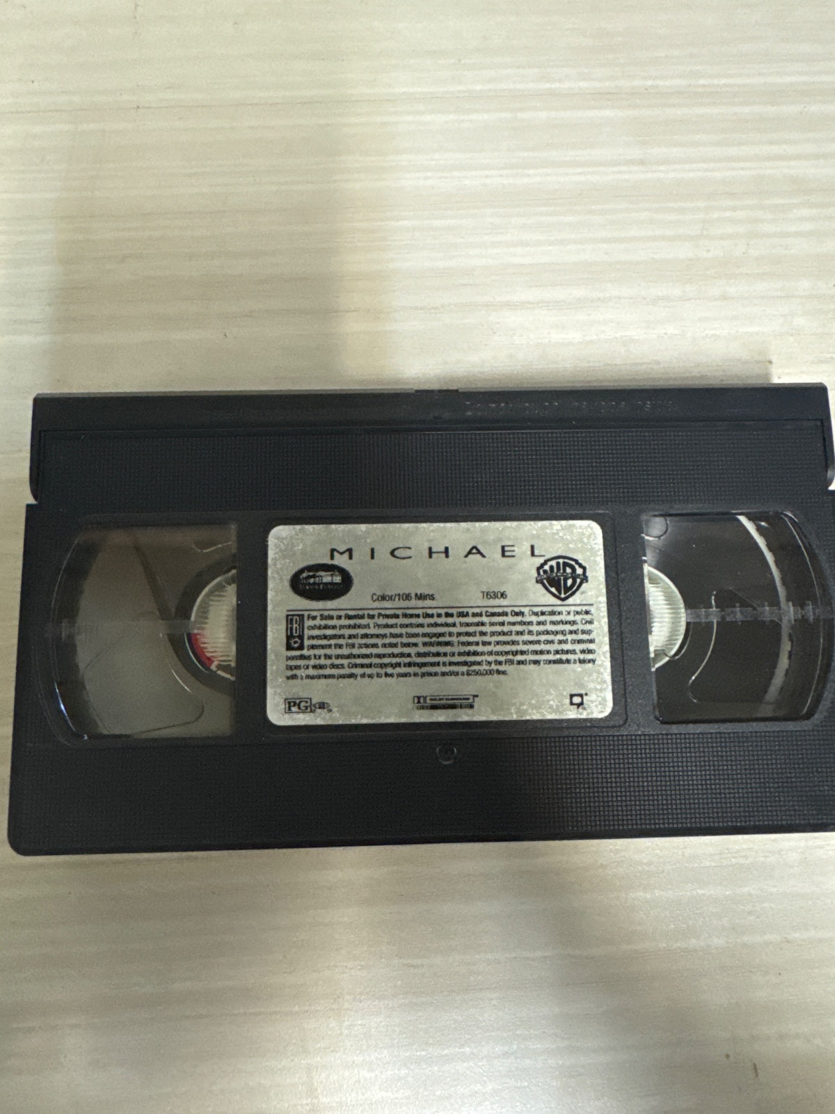Michael (VHS, 1997) John Travolta Warner Bros. Like New