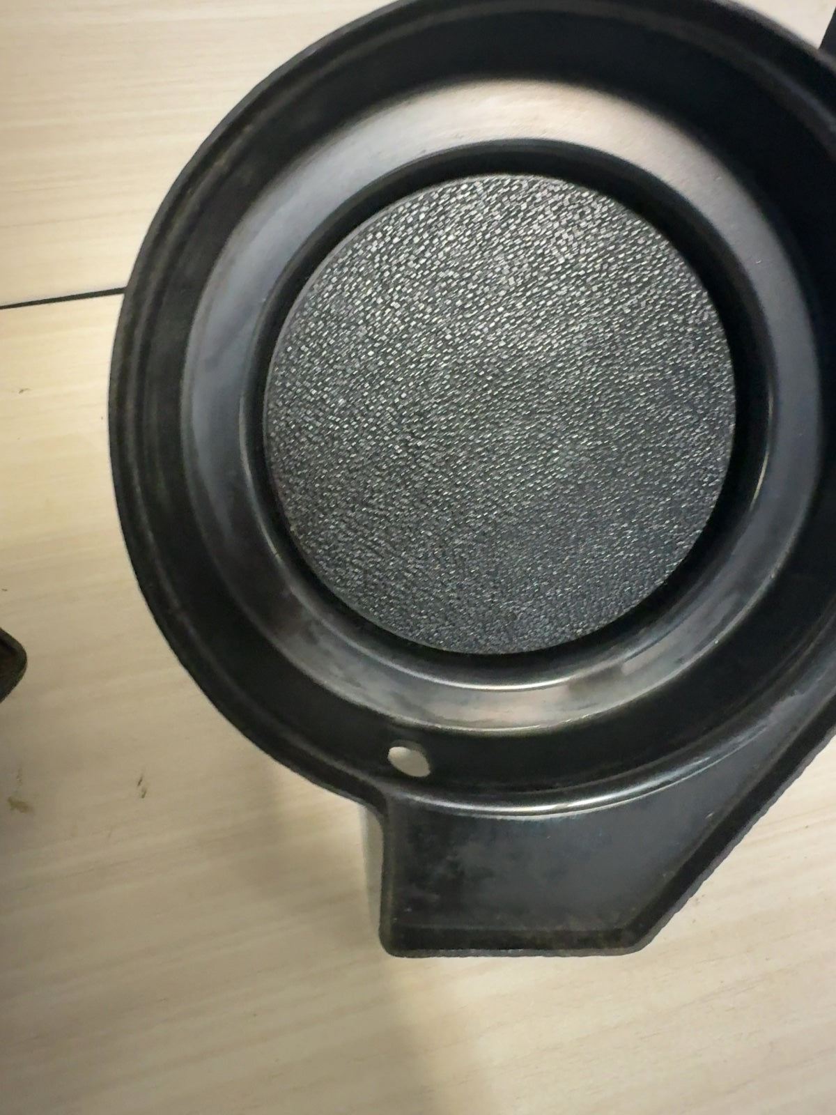 Vintage Black Cylindrical Film Developing Tank with Pour Spout Lid, Made in Canada