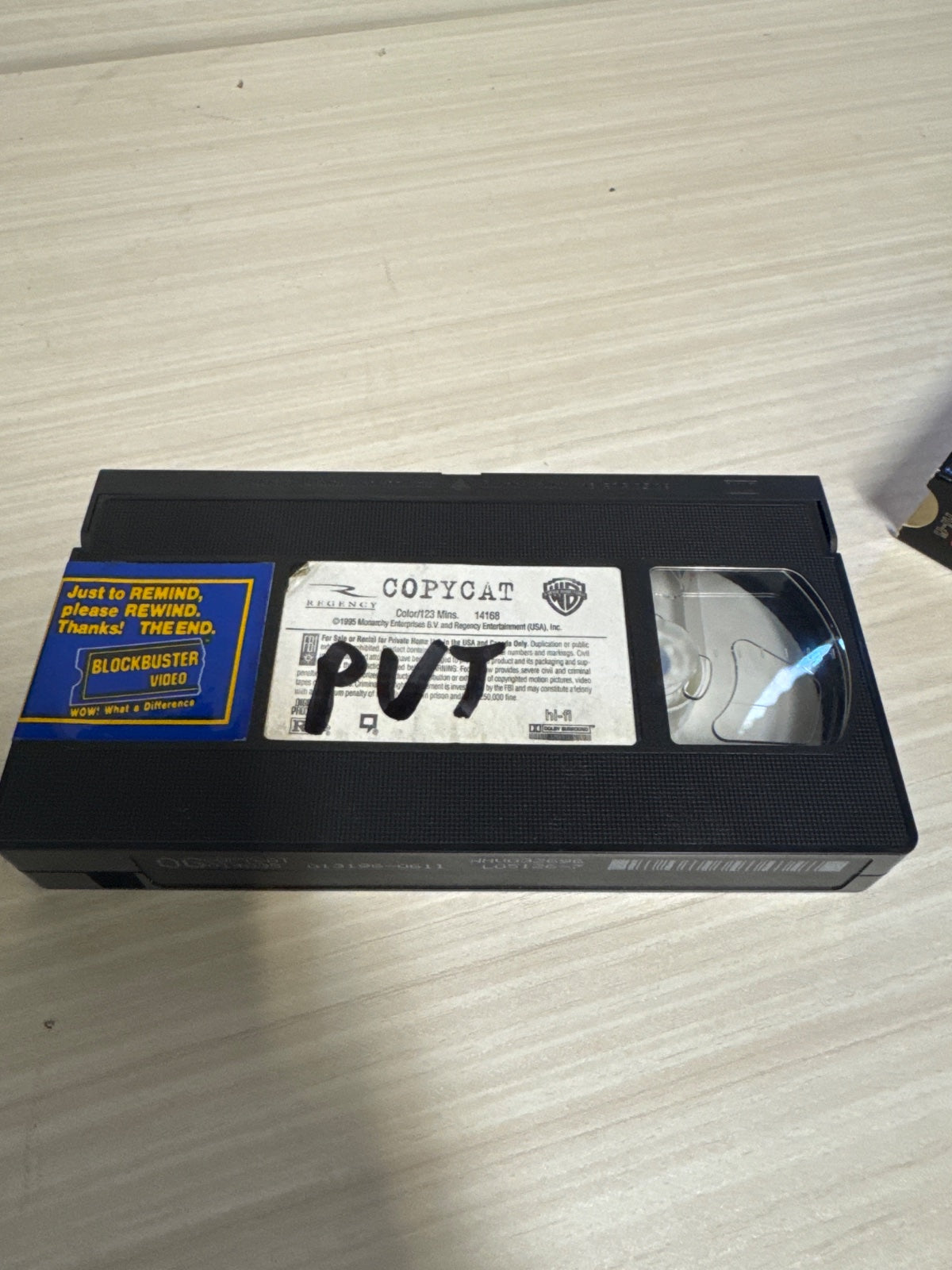 Copycat (VHS, 1996) Sigourney Weaver Holly Hunter Warner Bros. Acceptable