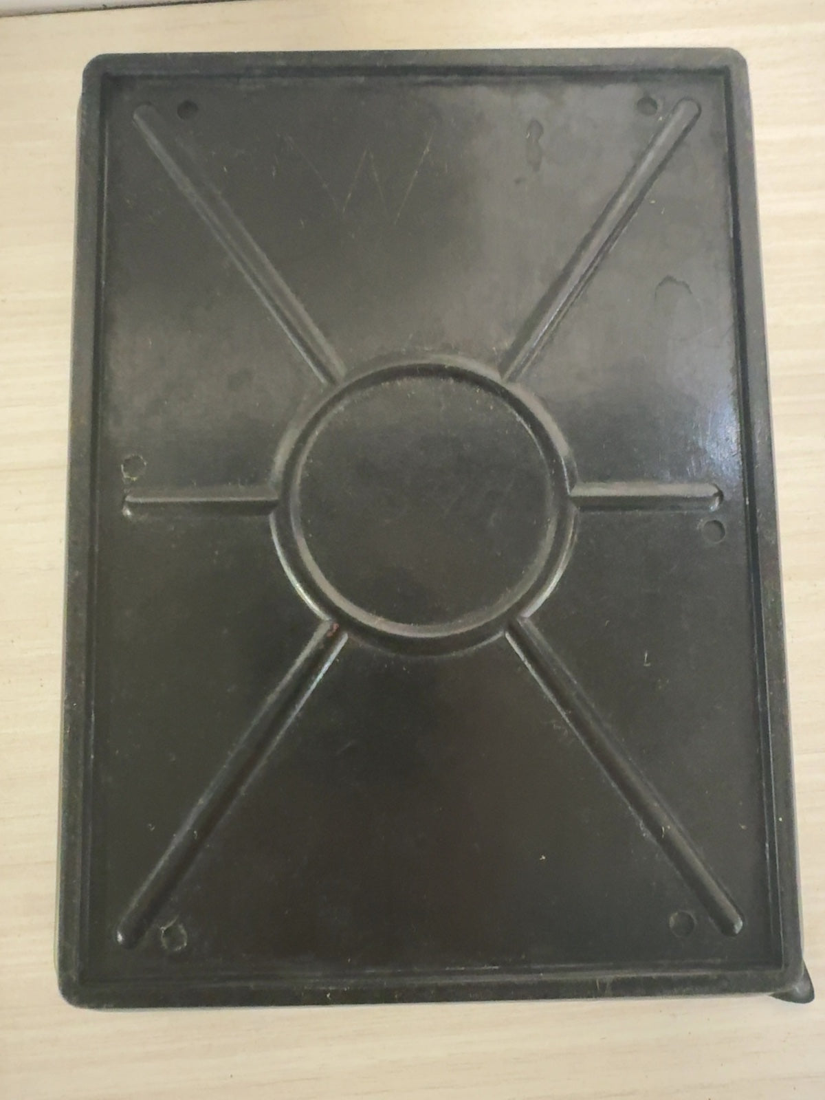 Black Plastic Darkroom Developing Tray with Ribbed Bottom 8x10
