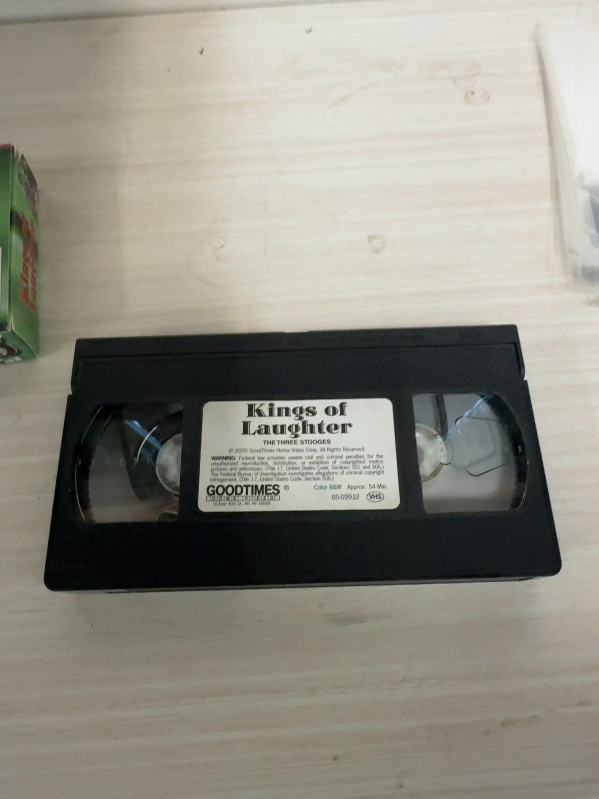 Three Stooges: Kings of Laughter (VHS, 1996) Goodtimes Home Video Very Good