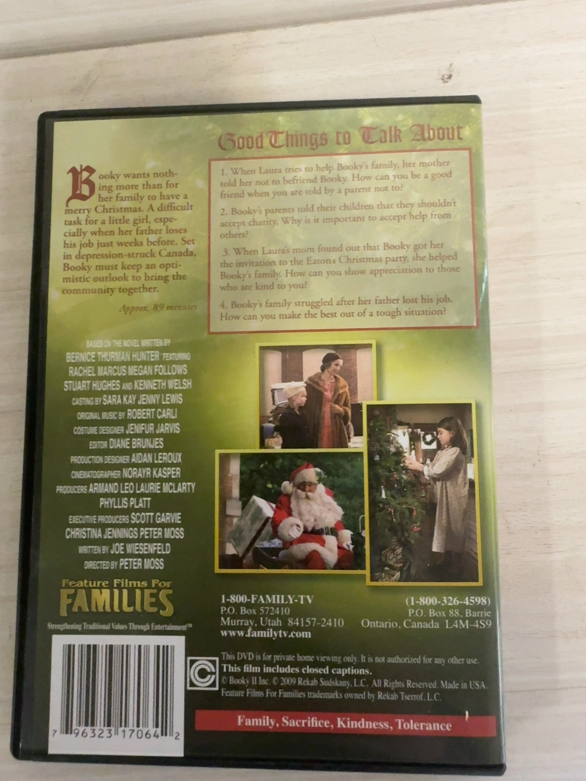 Booky & The Secret Santa (DVD, 2009) Very Good Feature Films for Families