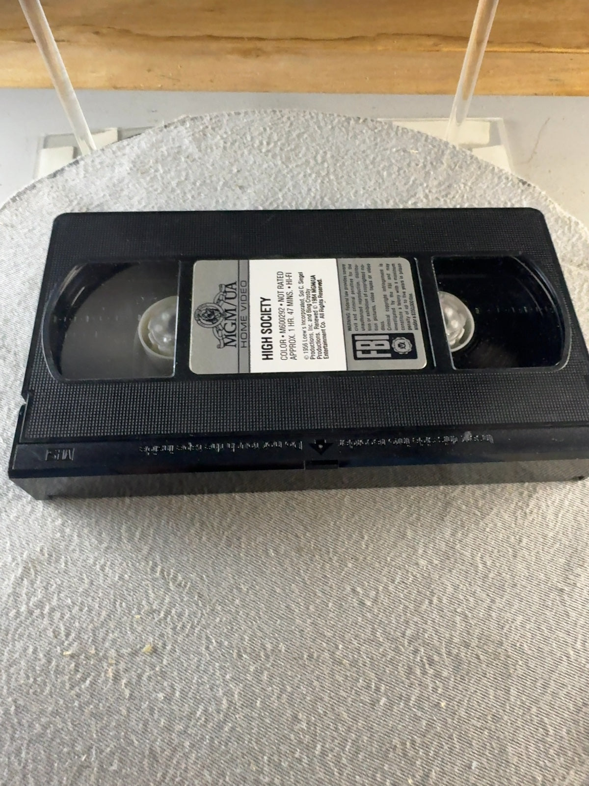 High Society VHS 1956 Bing Crosby Grace Kelly Frank Sinatra MGM Musical
