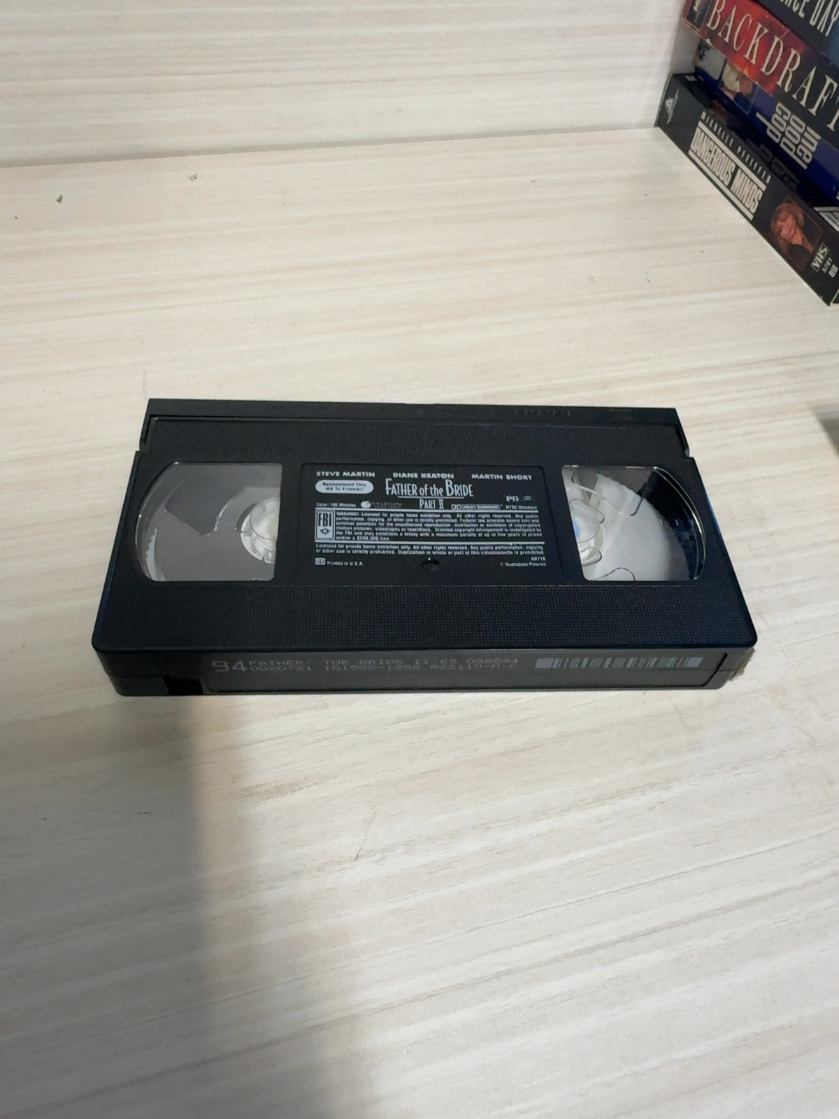 Father of the Bride Part II (VHS, 1995) Steve Martin Diane Keaton Very Good