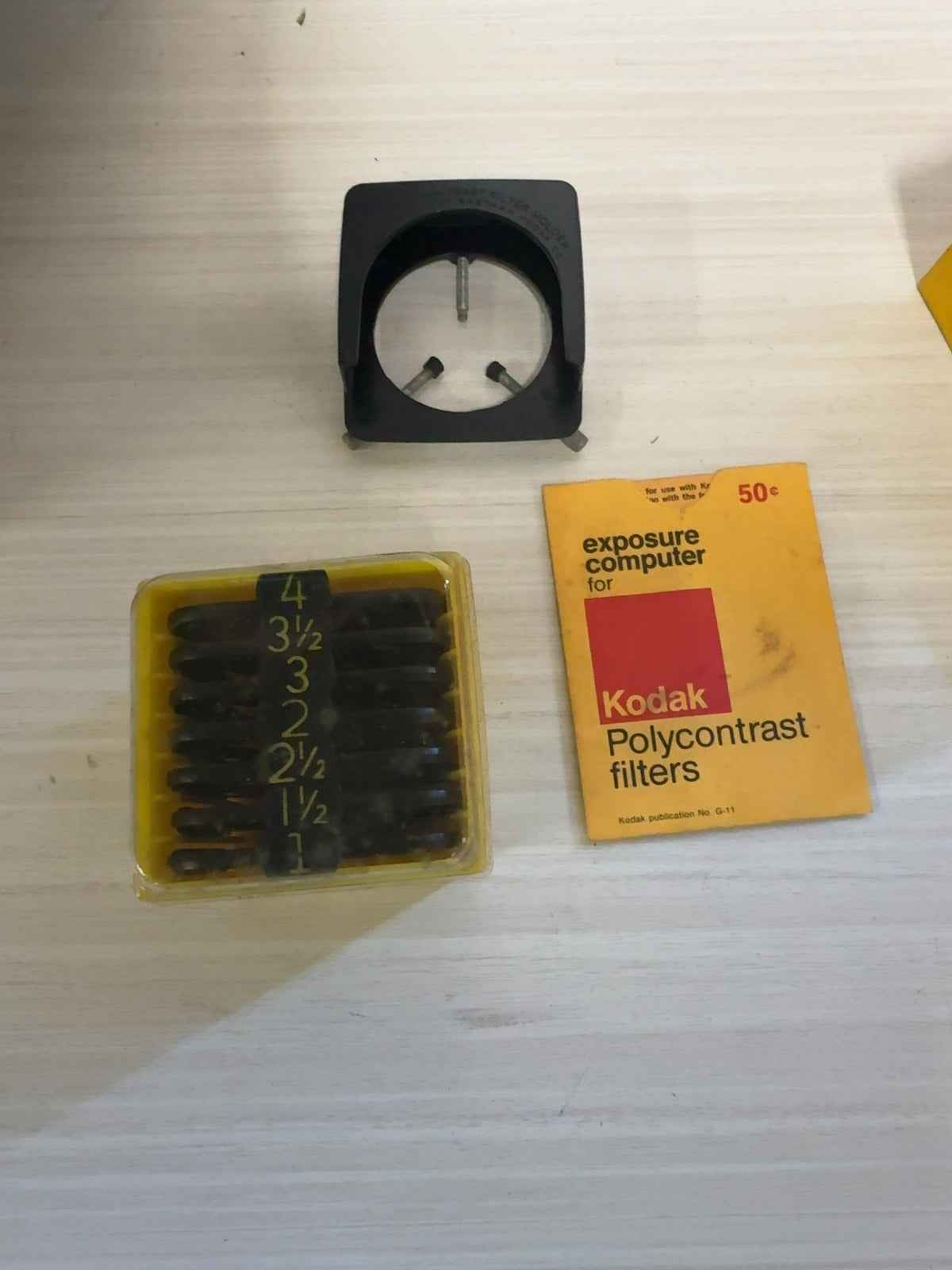 Kodak Polycontrast Filter Kit Model A darkroom enlarging filters CAT 153 8032