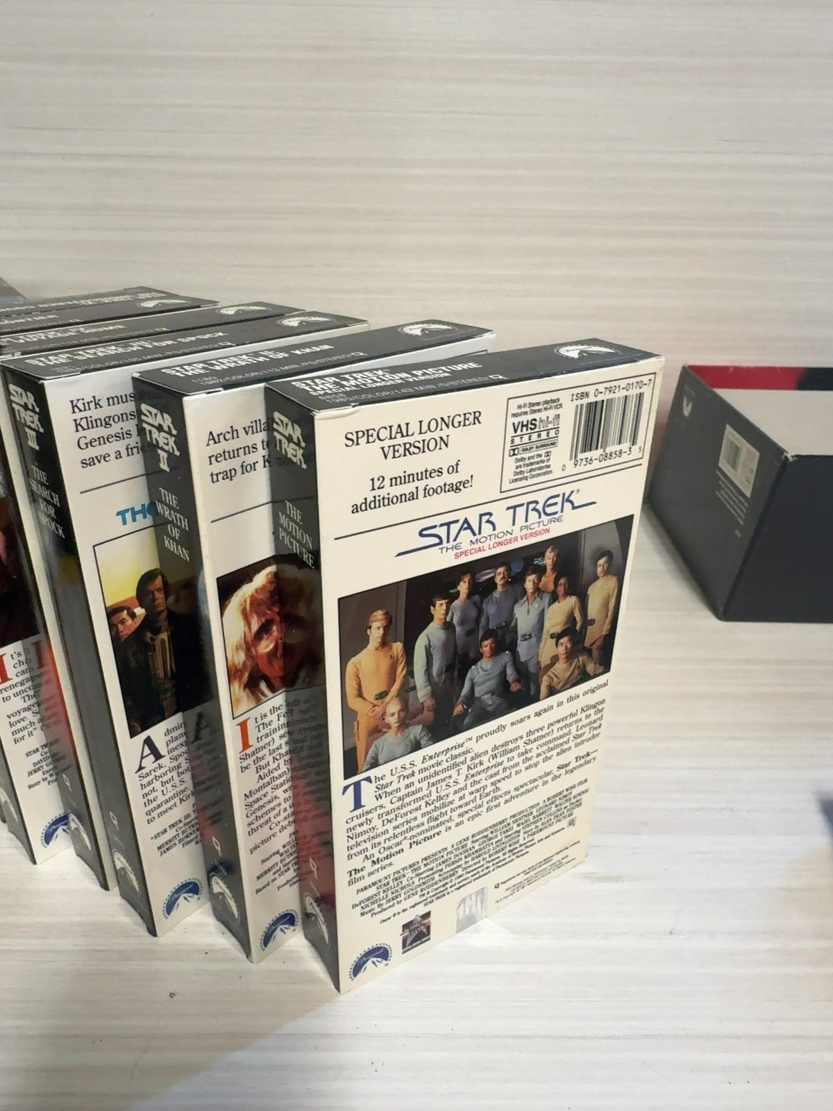 Star Trek The Movie Collection (VHS, 1993) Paramount Acceptable