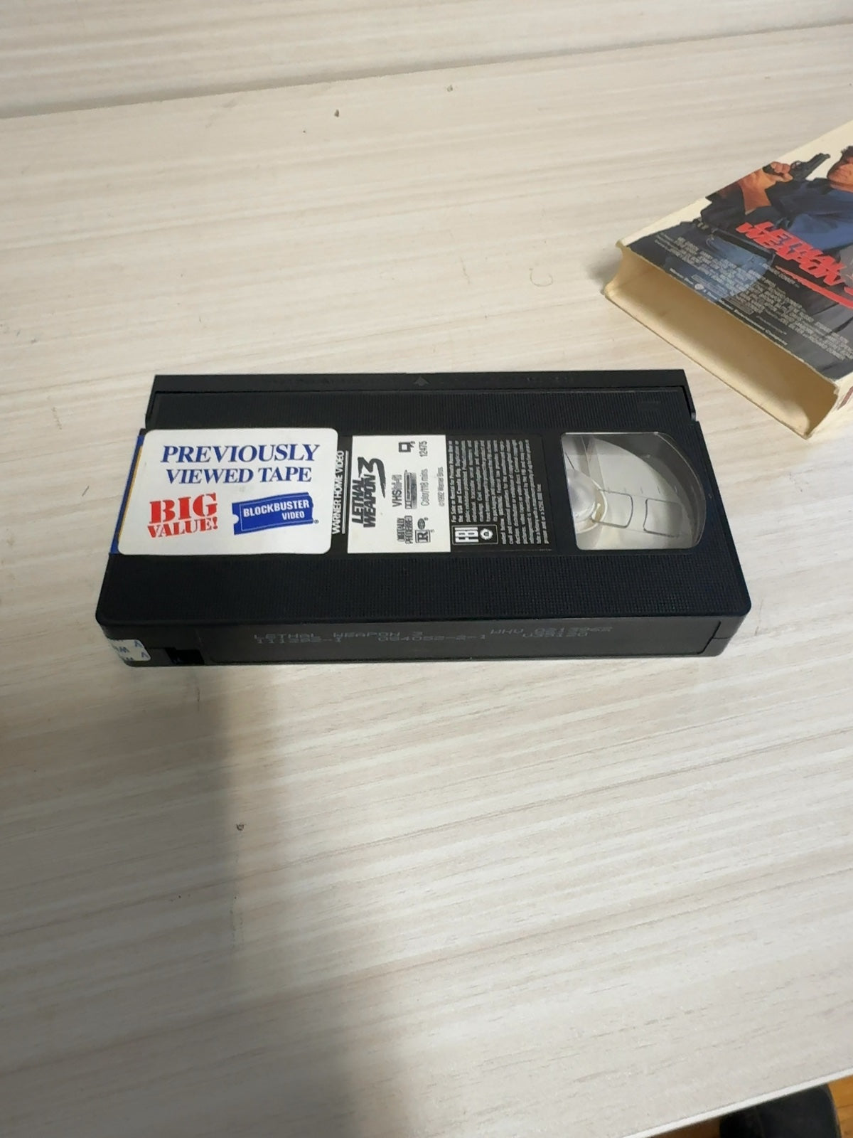 Lethal Weapon 3 (VHS, 1992) Mel Gibson Danny Glover Warner Home Video Very Good