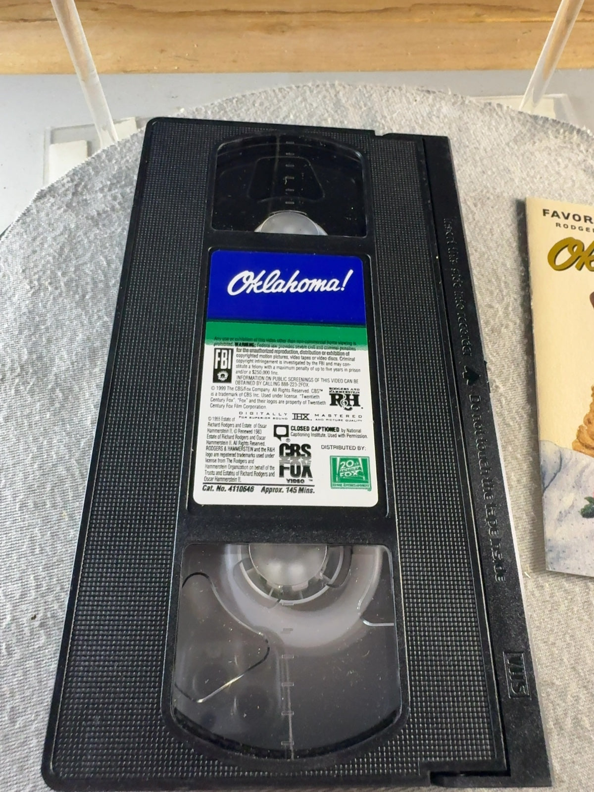 Oklahoma! VHS Rodgers & Hammerstein THX Digitally Mastered with Insert