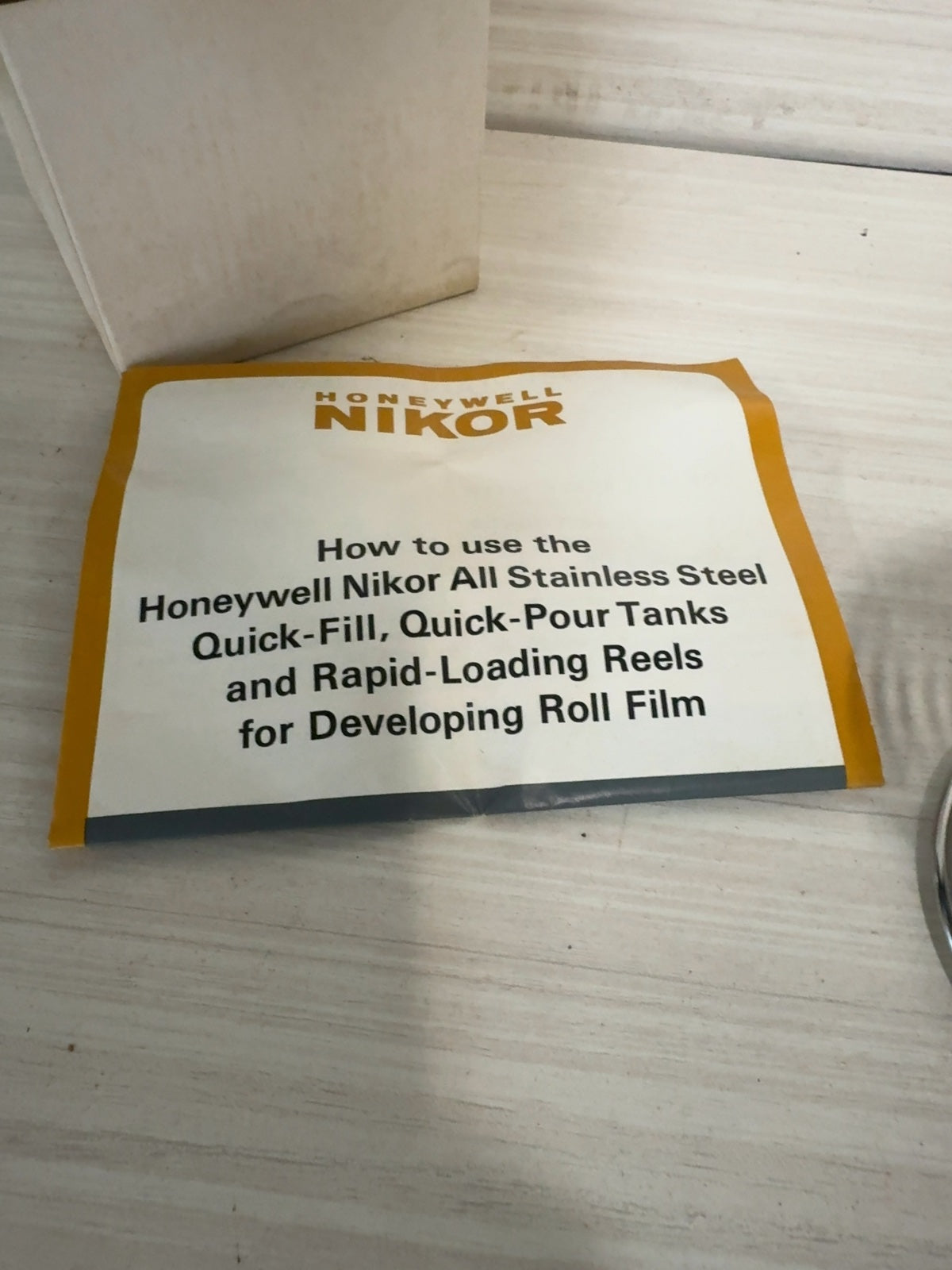 Honeywell Nikor Stainless Steel Film Developing Reel for 120/620 Film in Box
