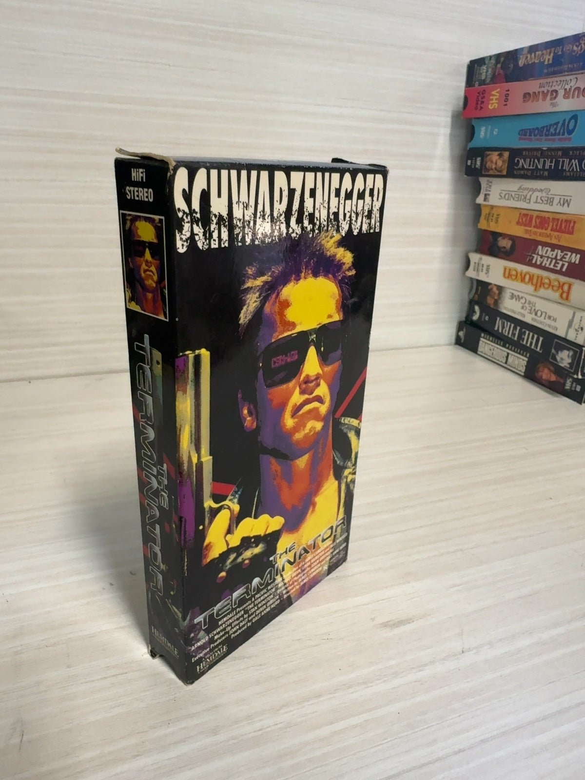 The Terminator (VHS, 1991) Arnold Schwarzenegger Hemdale Very Good