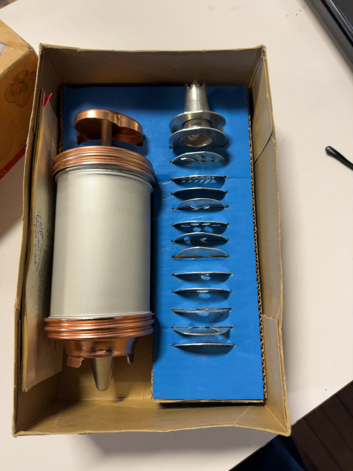 Vintage Mirro Cooky-Pastry Press 358-AM Cookie Press in Box with Discs & Manual