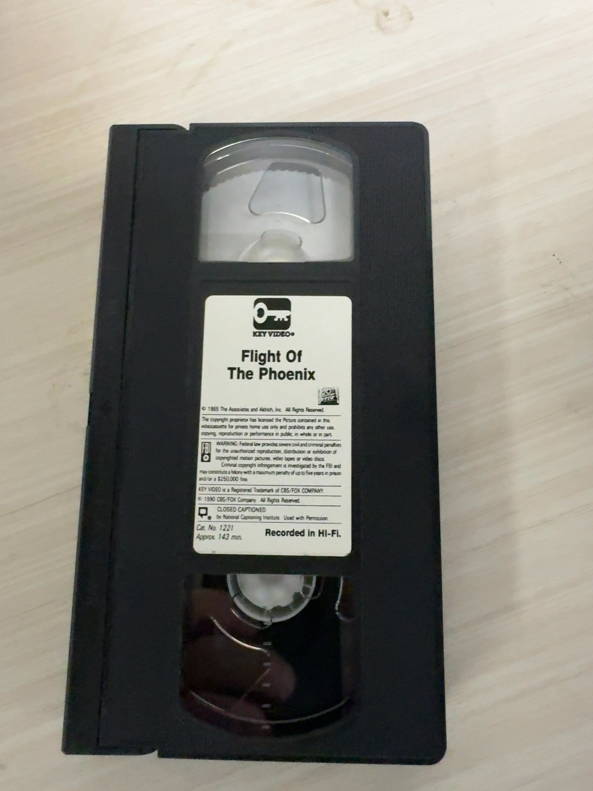 The Flight of the Phoenix (VHS, 1965) James Stewart 20th Century Fox Very Good