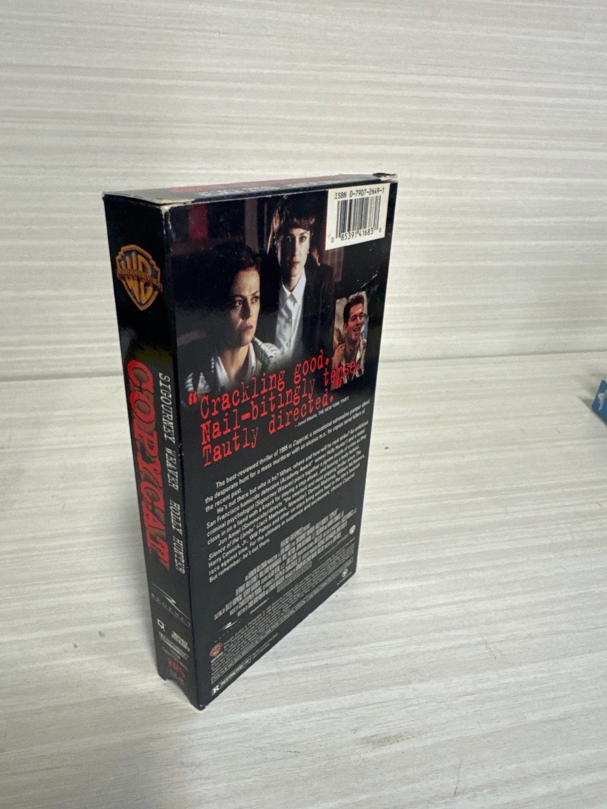 Copycat (VHS, 1996) Sigourney Weaver Holly Hunter Warner Bros. Acceptable