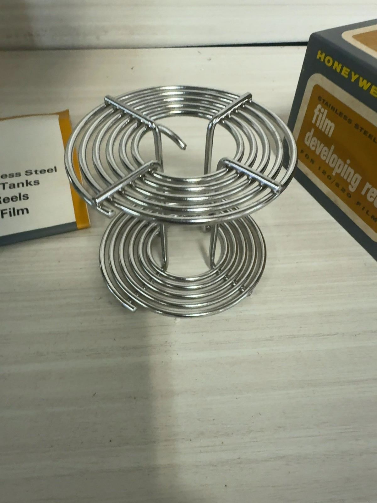 Honeywell Nikor Stainless Steel Film Developing Reel for 120/620 Film in Box
