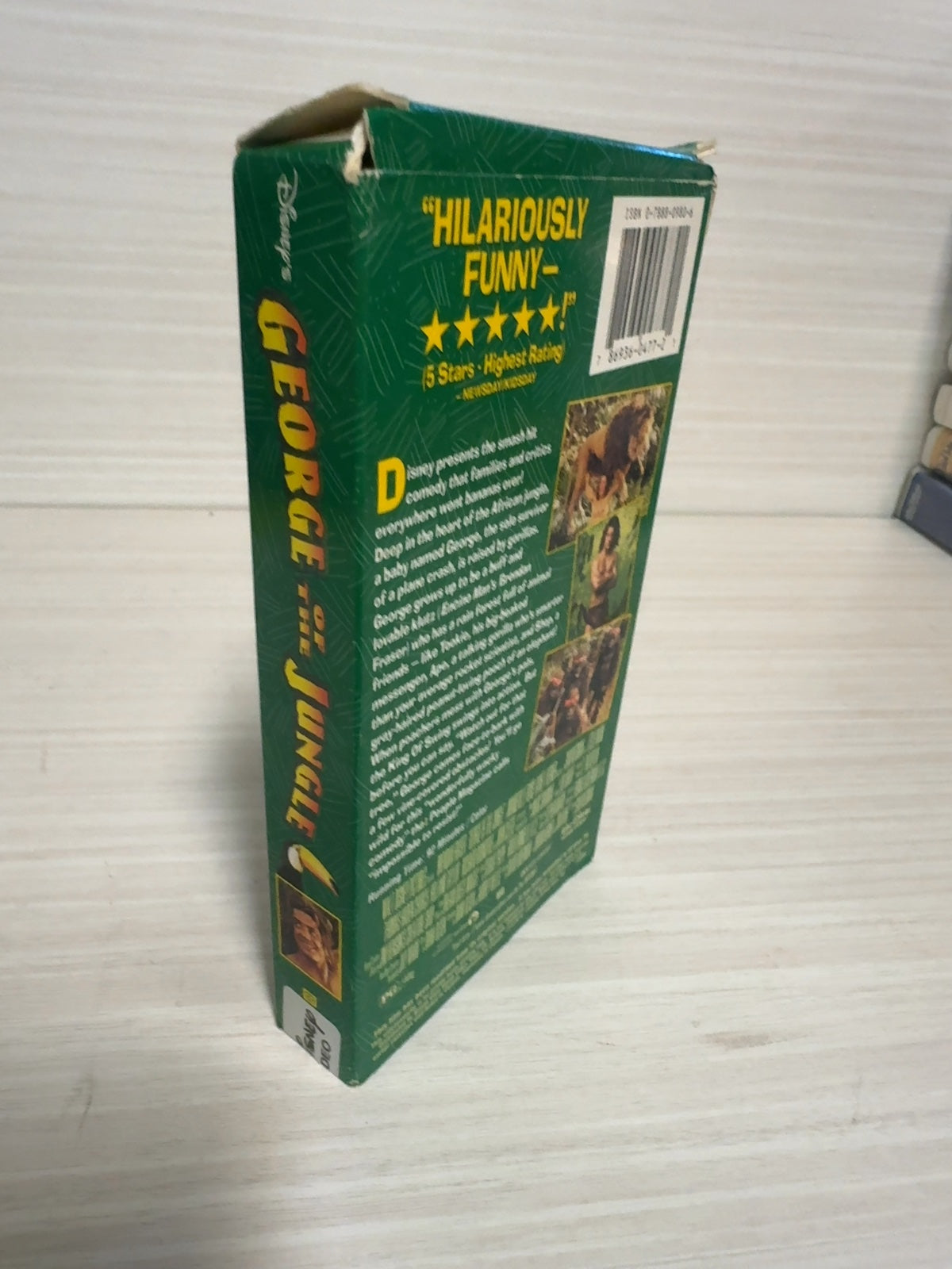 George of the Jungle (VHS, 1997) Brendan Fraser Leslie Mann Disney Acceptable