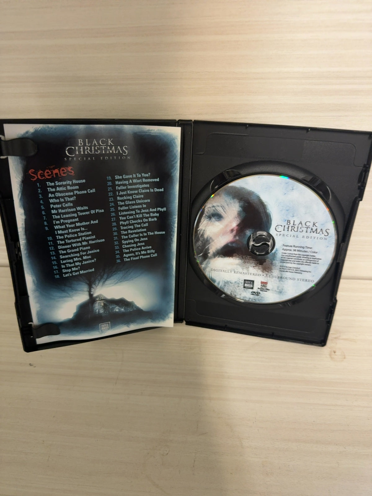 Black Christmas (DVD, 2006) Special Edition Very Good Critical Mass Releasing