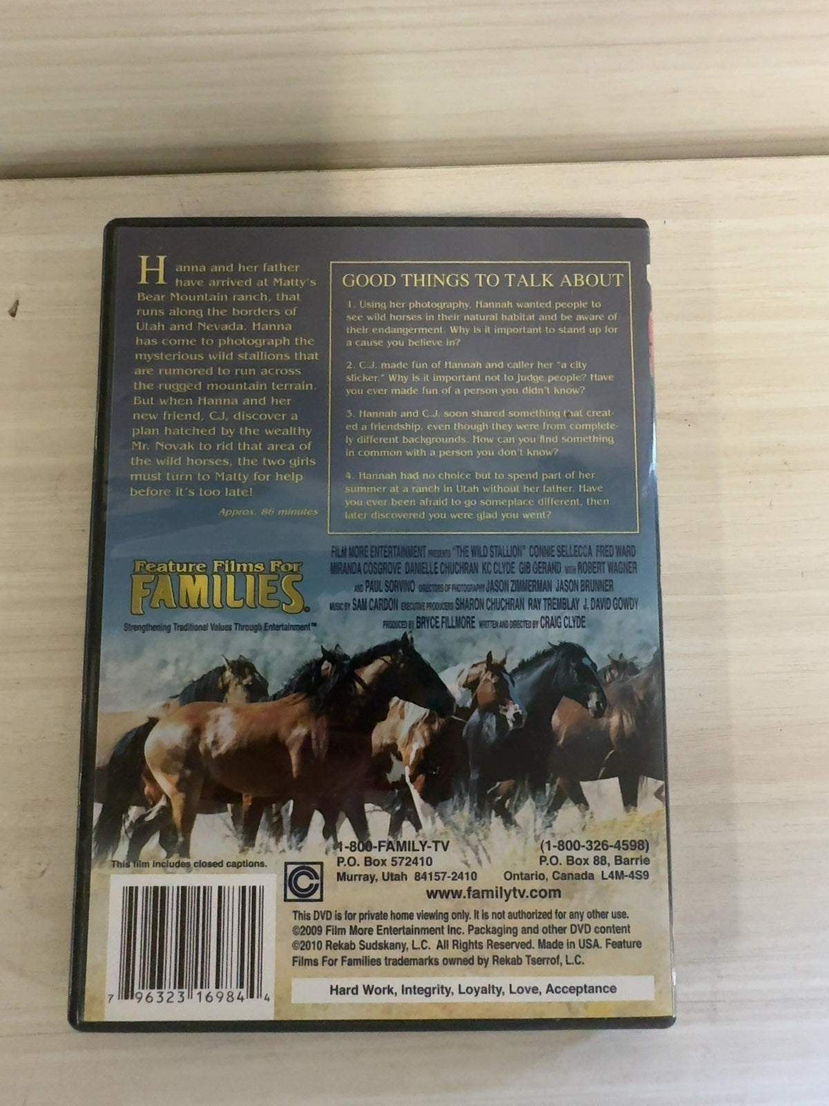 The Wild Stallion (DVD, ) Very Good Danielle Chuchran Feature Films for Families