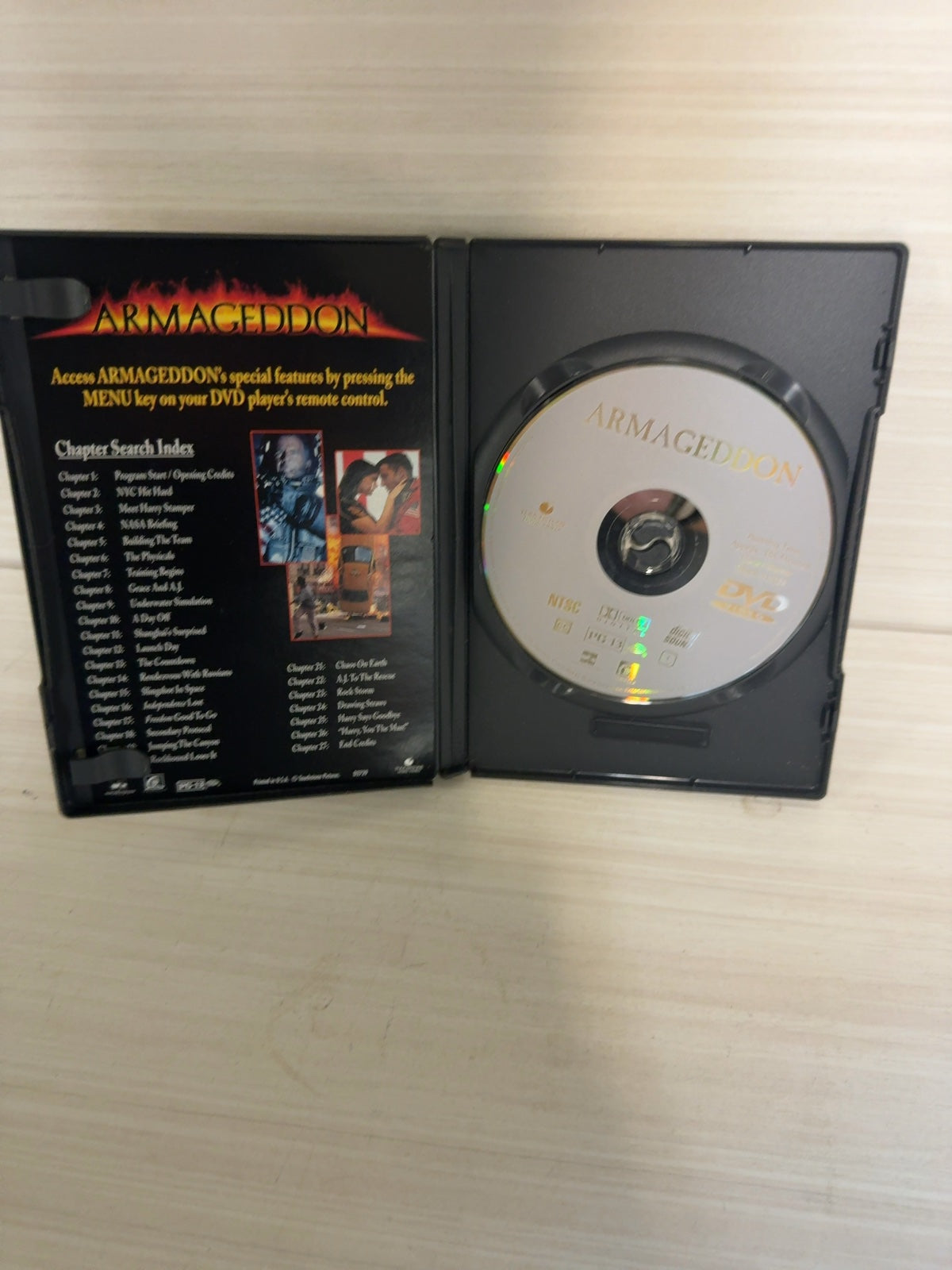 Armageddon (DVD, 1998) Very Good Bruce Willis Touchstone / Disney Ben Affleck