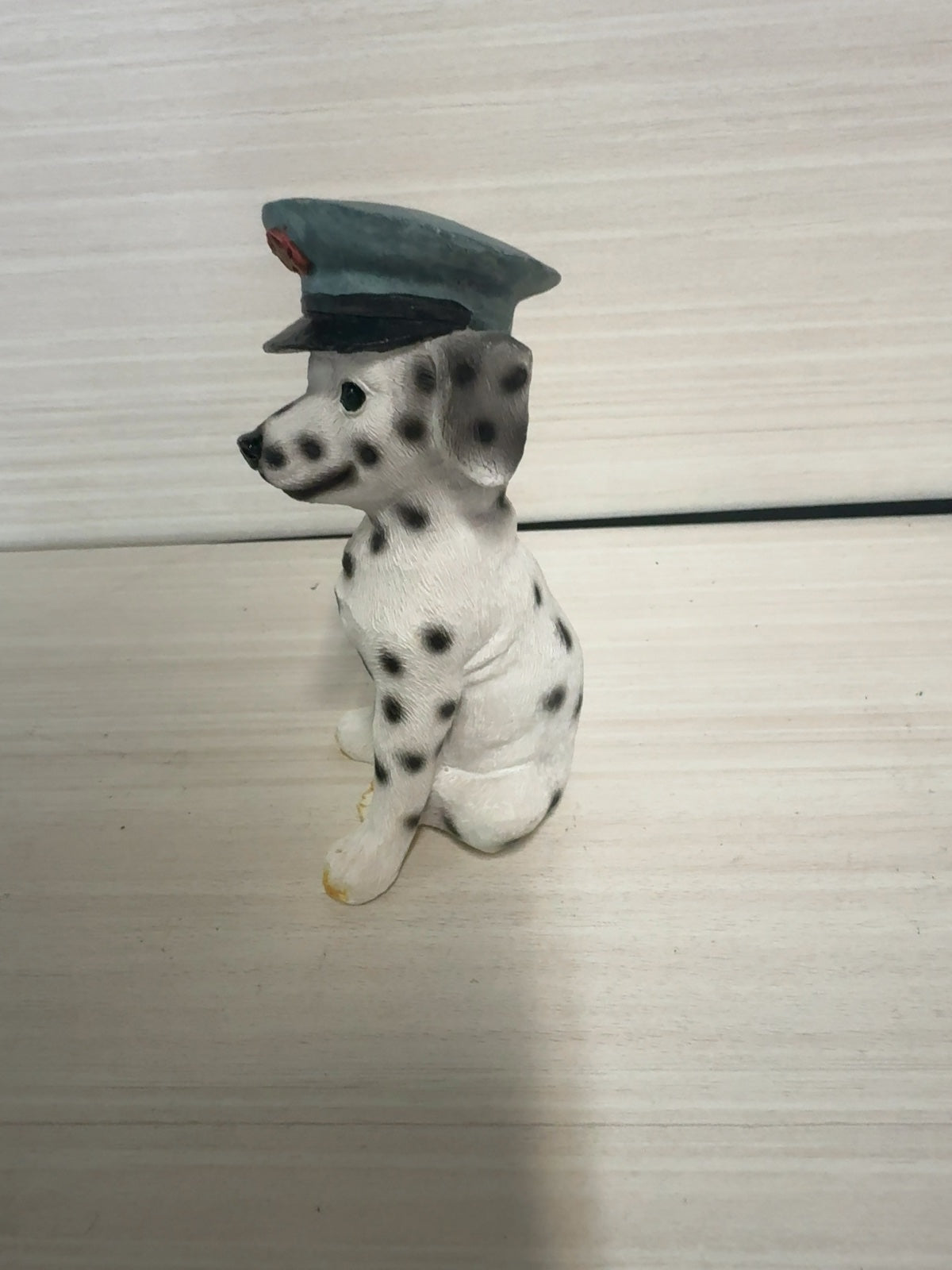 Young's Resin Dalmatian Puppy Figurine with Police Hat Cap