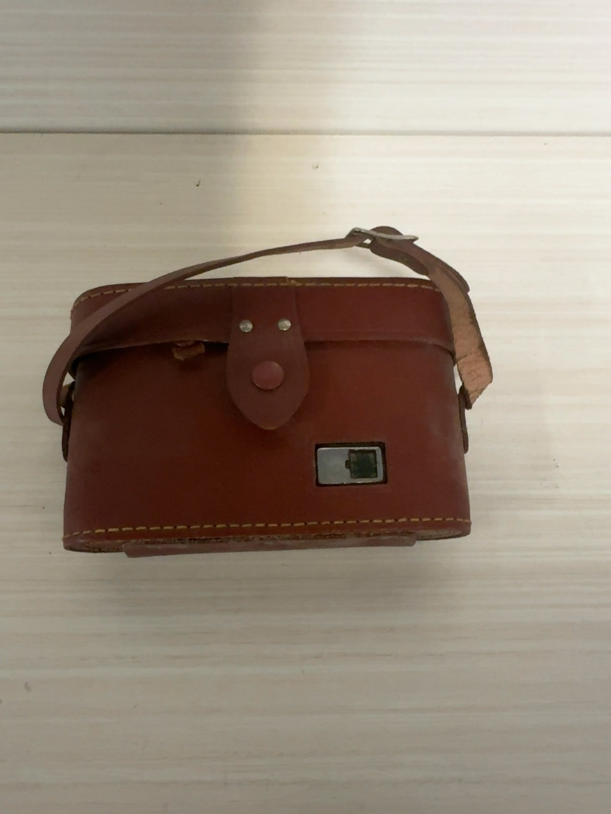 Vintage Foldex 20 Folding Film Camera with Leather Case - For Parts / Repair