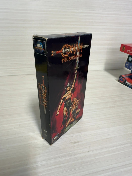Conan the Barbarian (VHS, 1980) Arnold Schwarzenegger MCA Universal Acceptable