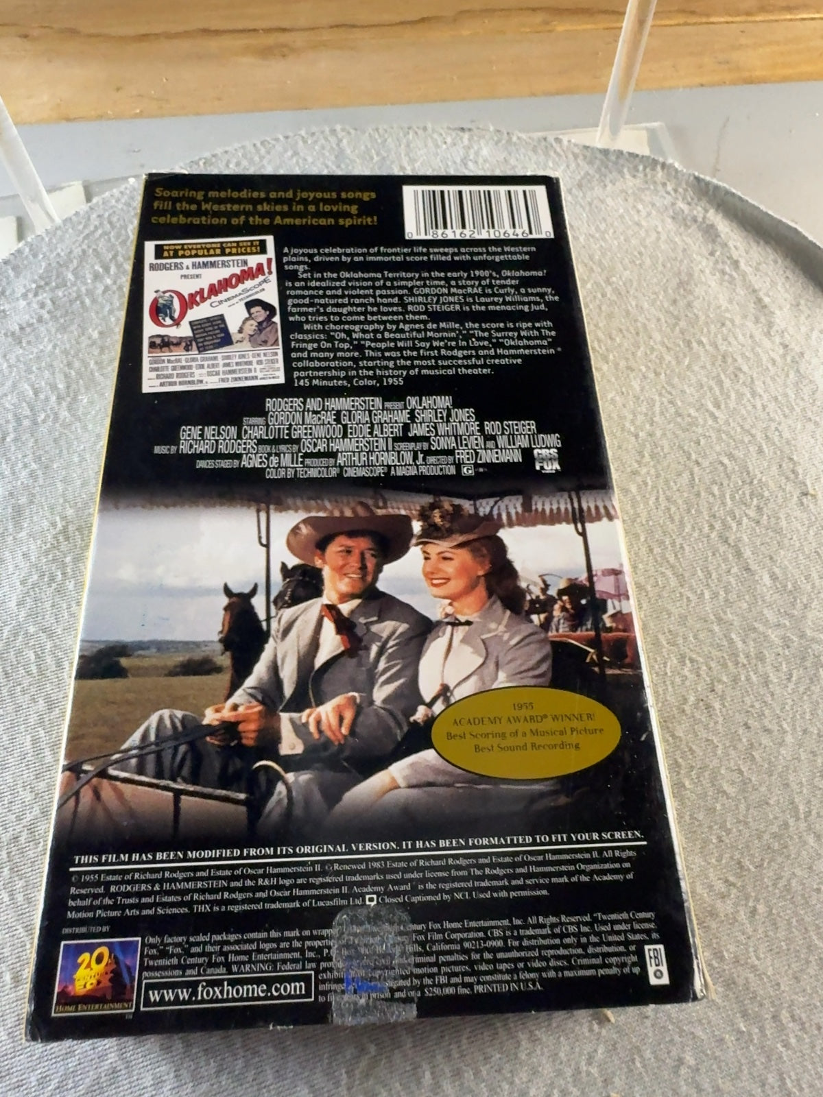 Oklahoma! VHS Rodgers & Hammerstein THX Digitally Mastered with Insert