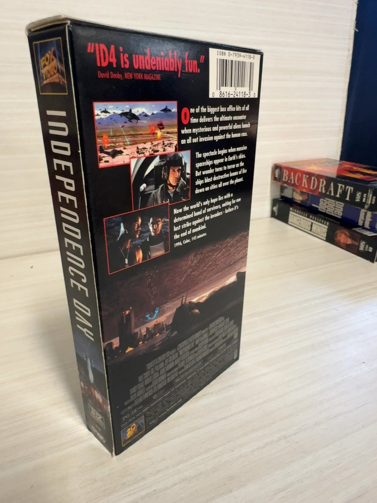 Independence Day (VHS, 1996) Will Smith Jeff Goldblum 20th Century Fox Very Good