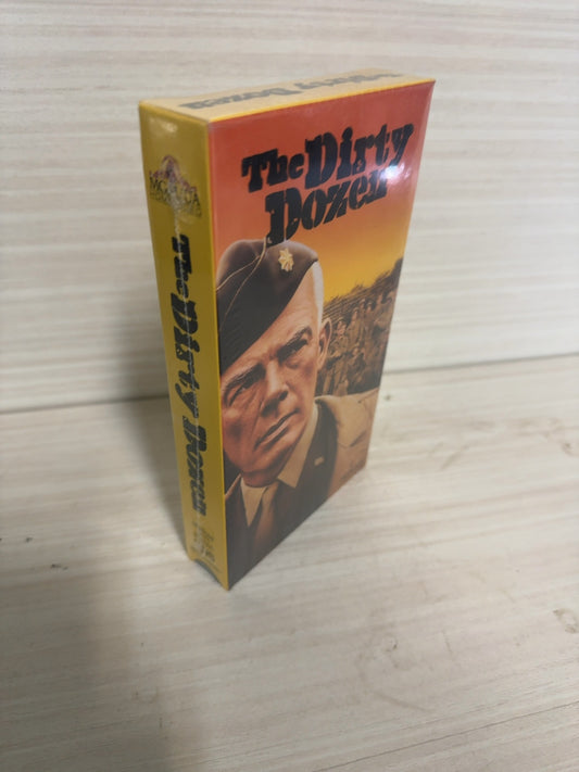 The Dirty Dozen (VHS, 1967) Lee Marvin Ernest Borgnine Warner Home Video New