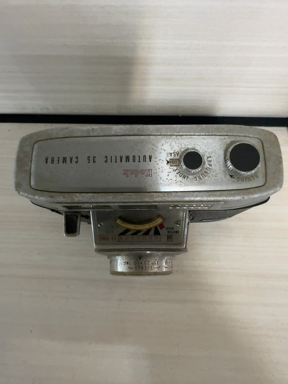 Kodak Automatic 35 Camera Ektanar 44mm f/2.8 Synchro 80 Shutter Untested