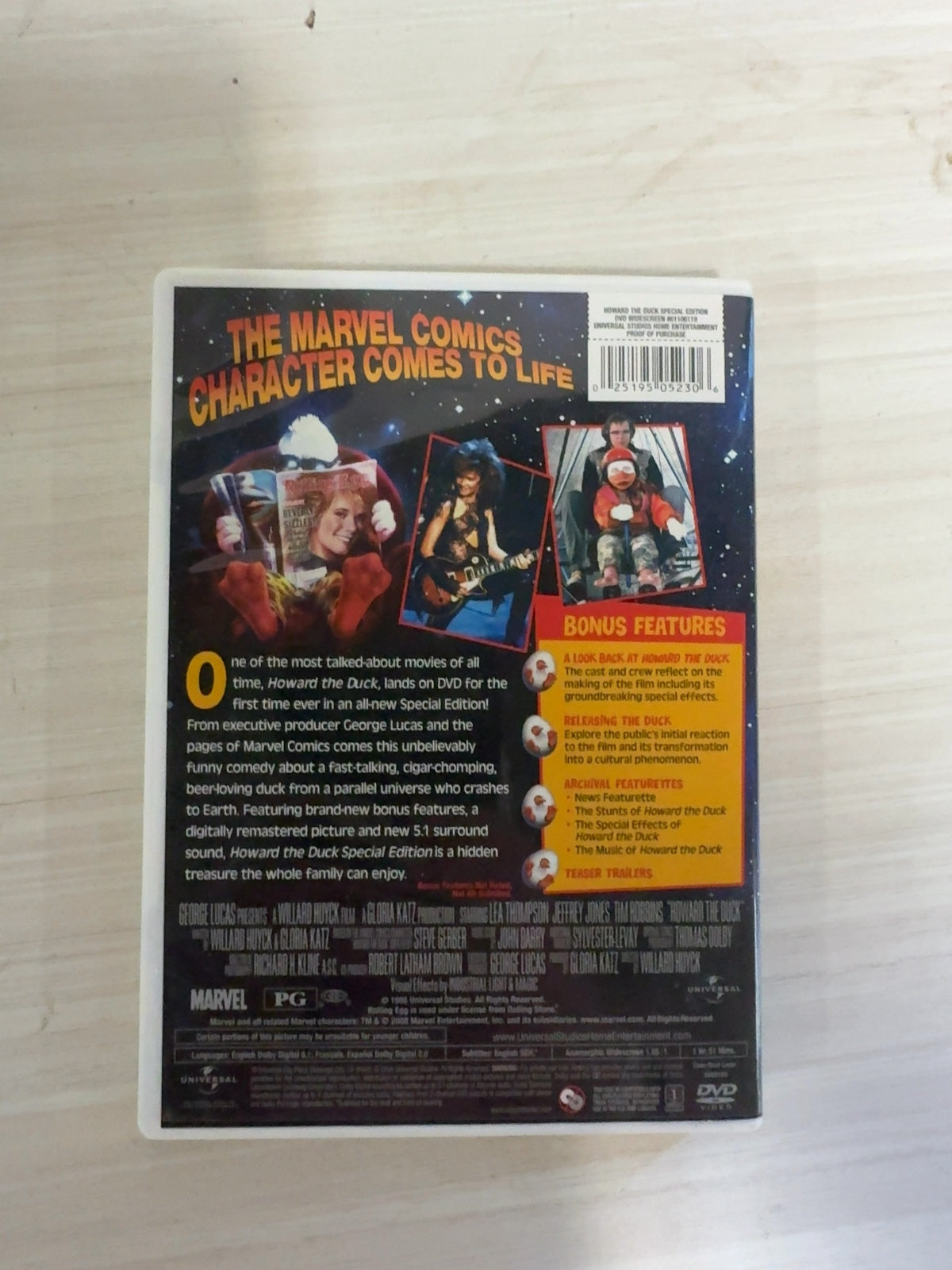 Howard the Duck (DVD, 1986) Special Edition Very Good Lea Thompson Universal