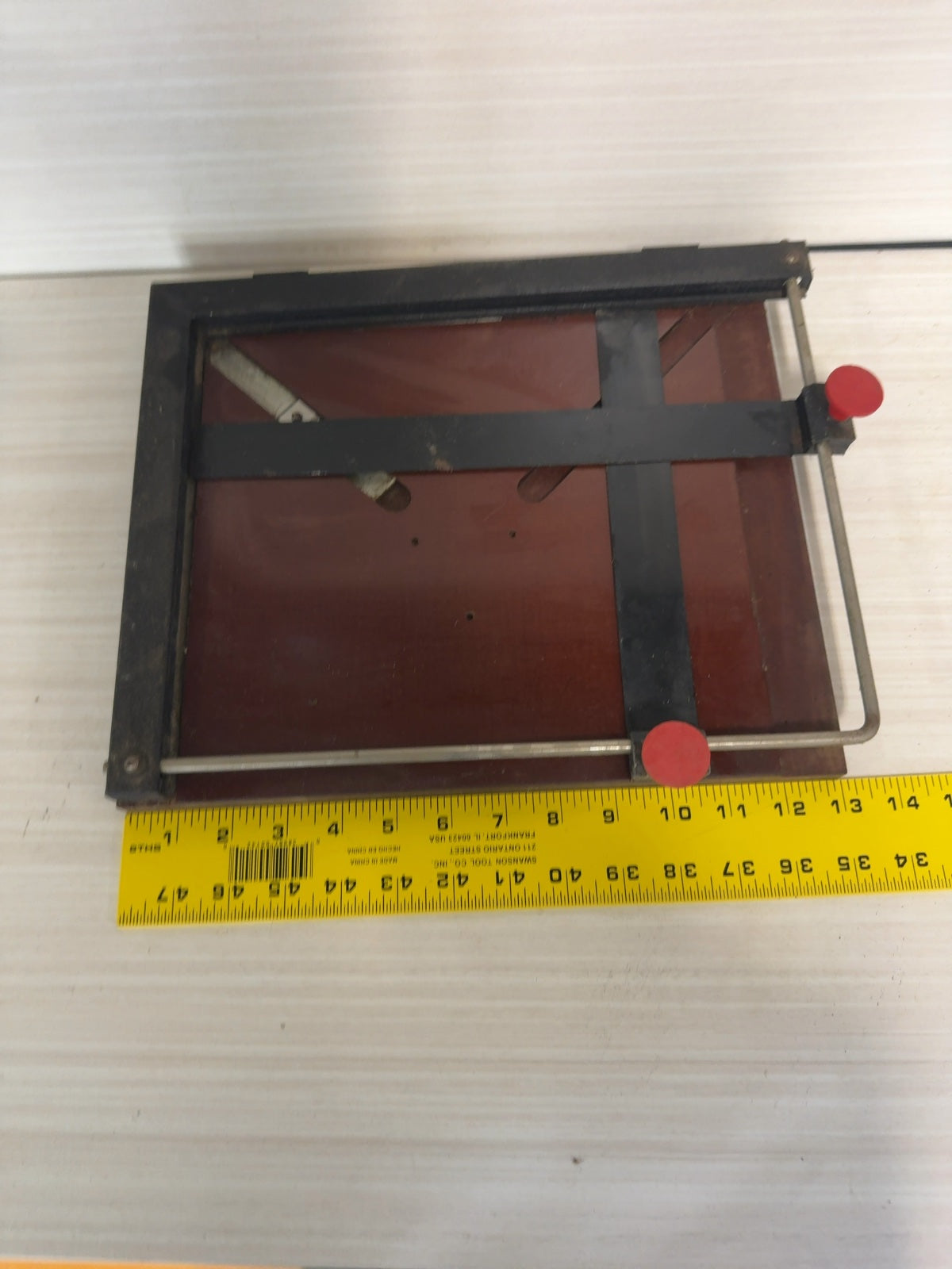 Vintage Darkroom Enlarging Printing Easel with Adjustable Border Guides