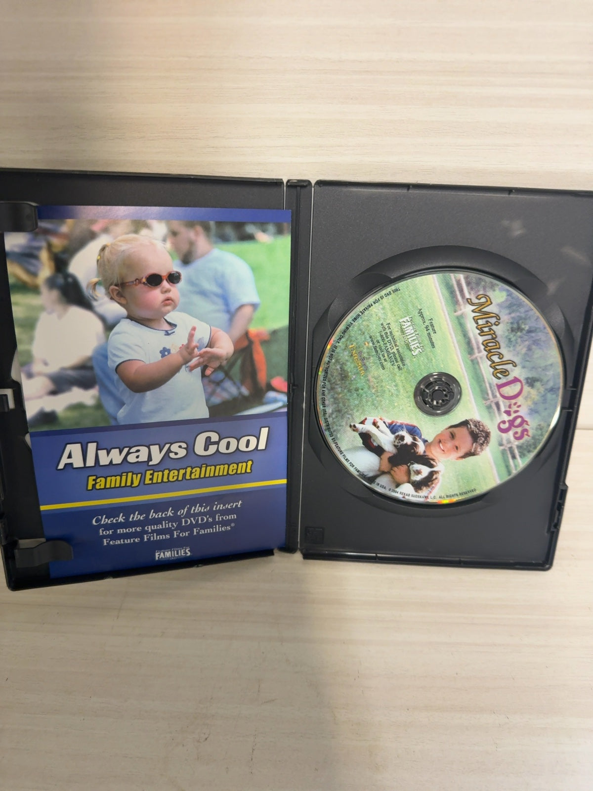 Miracle Dogs (DVD, 2004) Feature Films for Families 2004 Very Good
