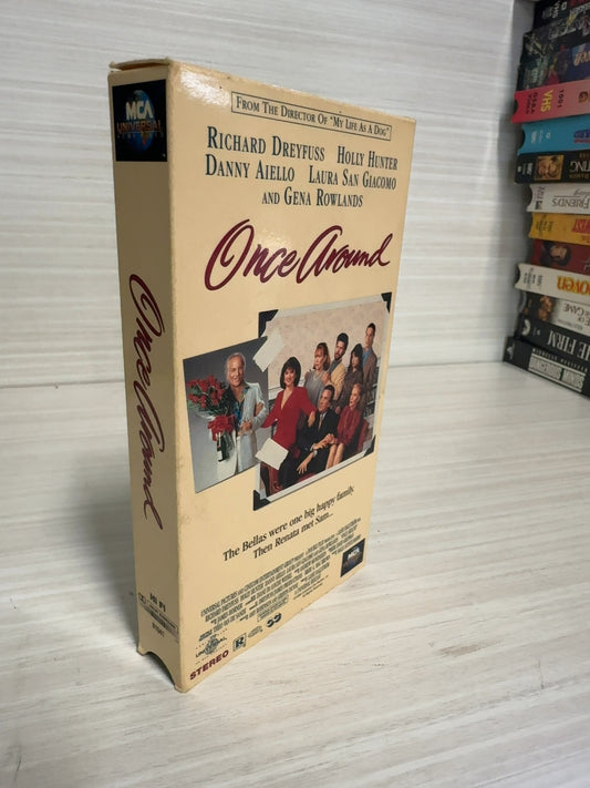 Once Around (VHS, 1991) Richard Dreyfuss Holly Hunter MCA Universal Very Good