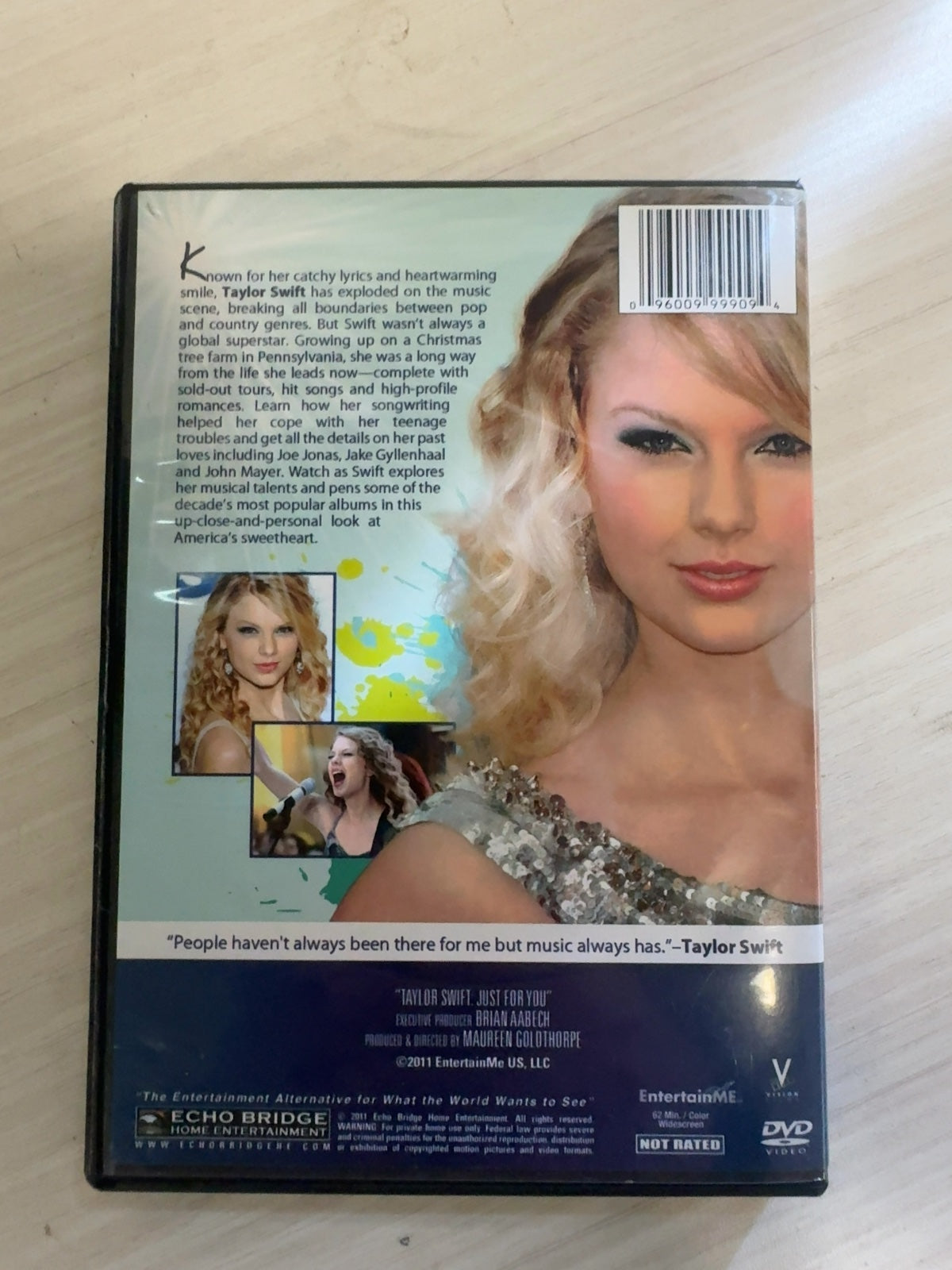 Taylor Swift: Just for You (DVD, 2012) Very Good Echo Bridge Home Entertainment