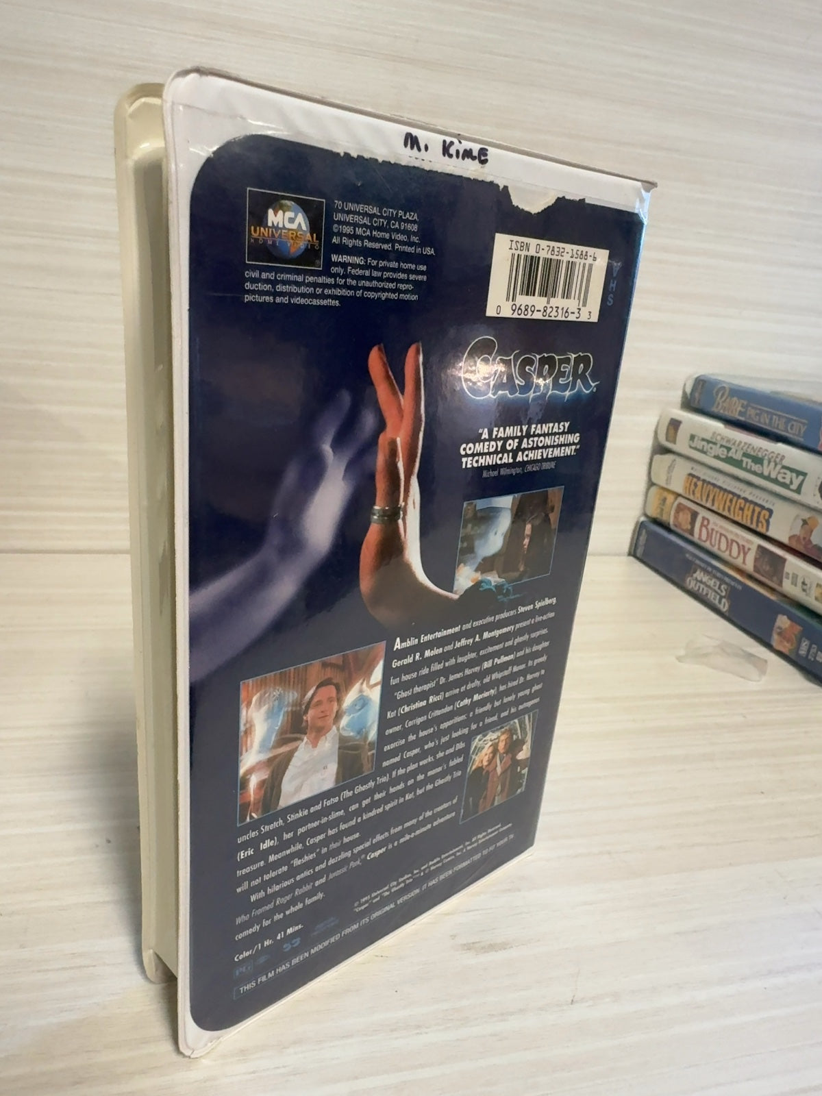 Casper (VHS, 1995) Bill Pullman Christina Ricci MCA Universal Very Good