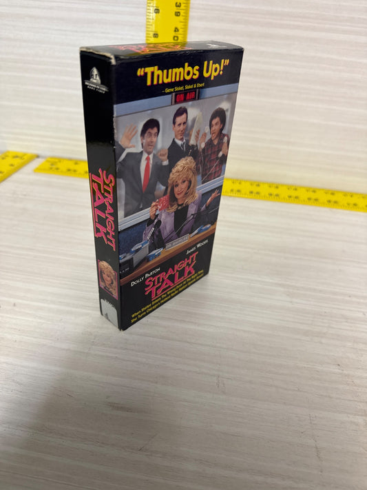 Straight Talk (VHS, 1992) Dolly Parton James Woods Buena Vista Acceptable